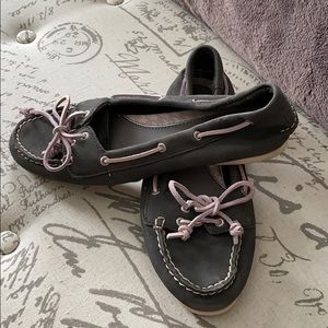 Gray Women’s Sperry Topsiders - Size 6.5